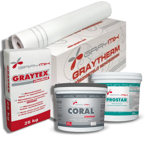 Graymix Graytherm hőszigetelő rendszer 5 cm